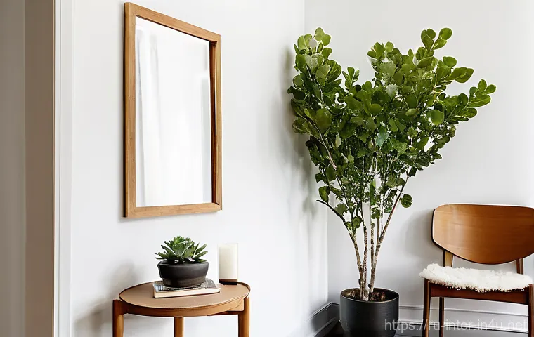 북유럽 감성 인테리어 - **"Modern Scandinavian Study with Deep Earth Tones and Functional Elegance"**
    A stylish and func...