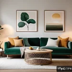 Home 19 모던 인테리어 필수 아이템 - A modern living room interior featuring layered lighting design: warm LED ceiling lights combined wi...