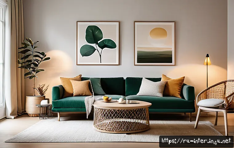 모던 인테리어 필수 아이템 - A modern living room interior featuring layered lighting design: warm LED ceiling lights combined wi...